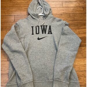 Gray Nike Iowa Men's Hoodie